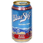Blue Sky Natural Soda Black Cheery